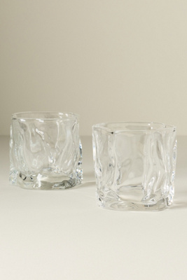 On The Rocks Double Old Fashioned Glasses, Set of 2