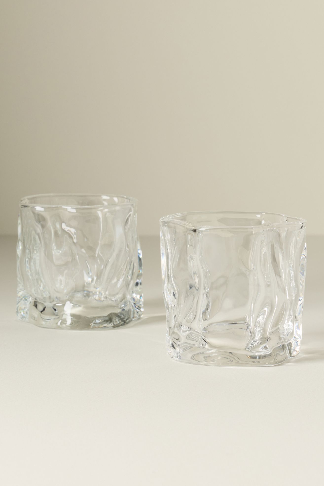 On The Rocks Double Old Fashioned Glasses, Set of 2 - Clear, Standard, Set Of 2