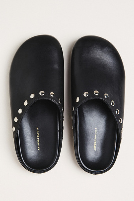 By Anthropologie Studded Clogs In Black