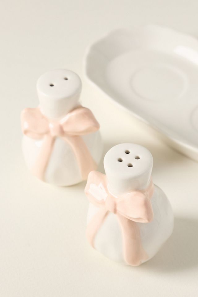 Saliera e Pepiera in Ceramica Benedita con Fiocco #2