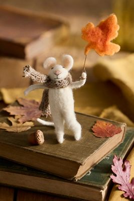 Fall Foliage Mouse Felt Critter