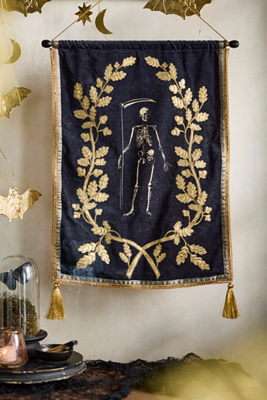 Terrain Halloween Velvet Banner In Black