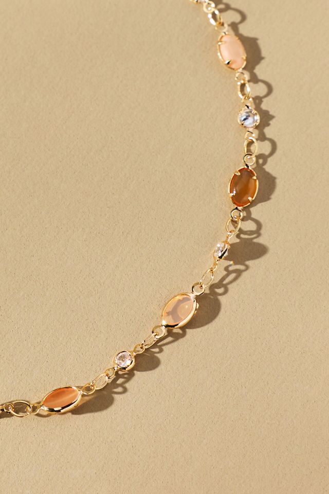 Infinity Gemstone Necklace