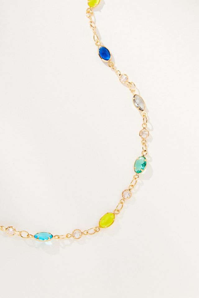 Infinity Gemstone Necklace