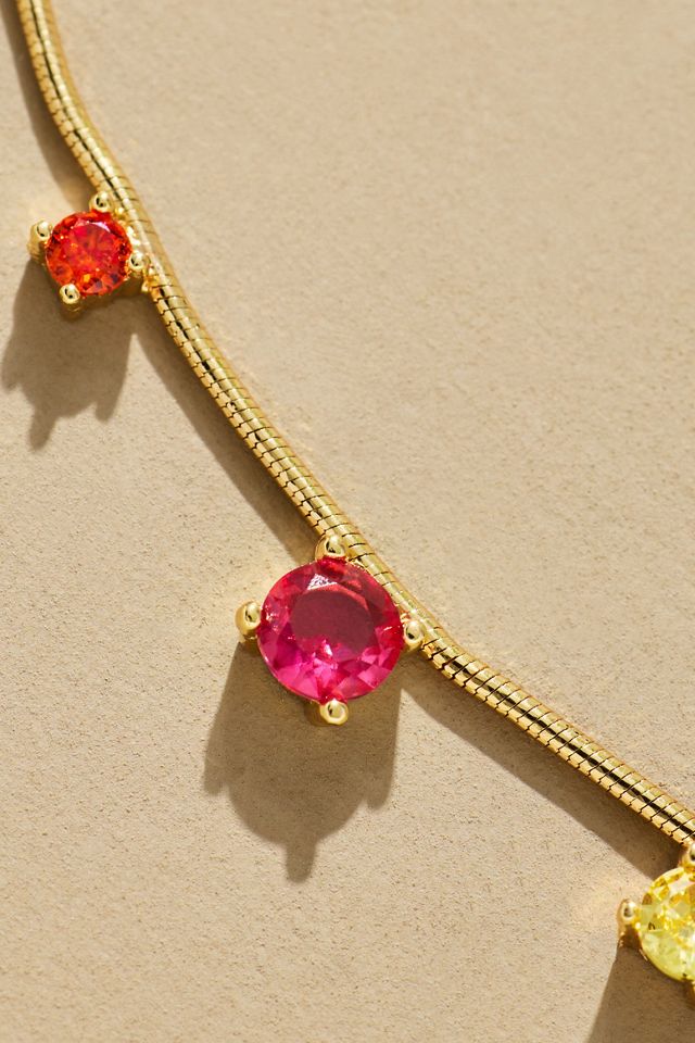 Colorful Crystal Short Necklace #2