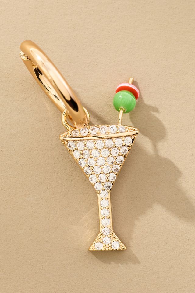 Icon Charm Huggie Hoop Earrings #1