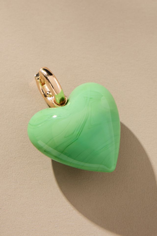 Orecchini a Cerchio Huggie con Ciondolo a Icona #1