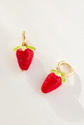 By Anthropologie Icon Charm Huggie Hoop Earrings