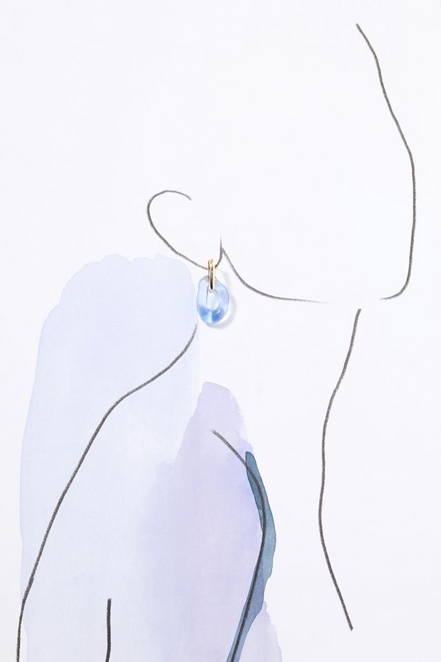 Lucite Huggie Hoop Earrings #4