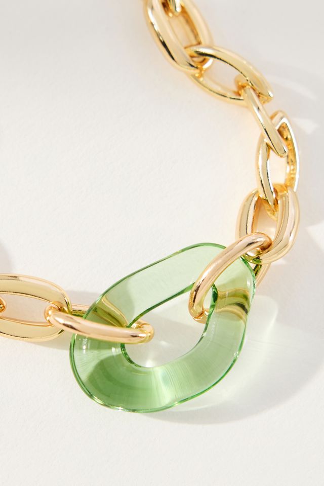 Lucite Charm Link Bracelet #1