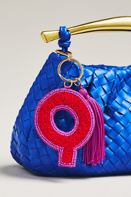 By Anthropologie Varsity Monogram Bag Charm