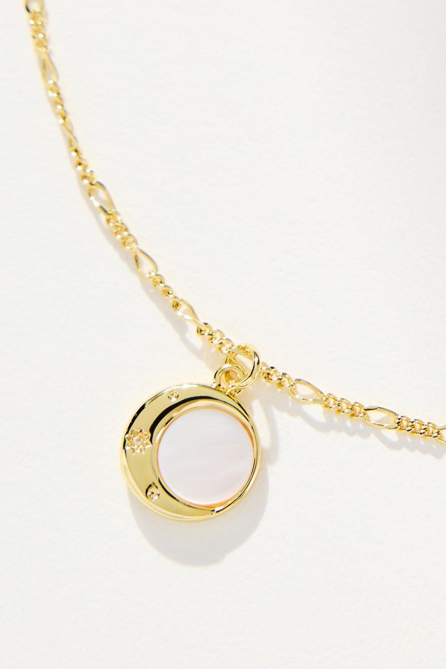 Ana Luisa Mei Moon Pendant Necklace #1