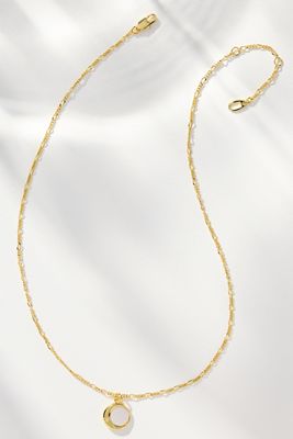 Ana Luisa Mei Moon Pendant Necklace
