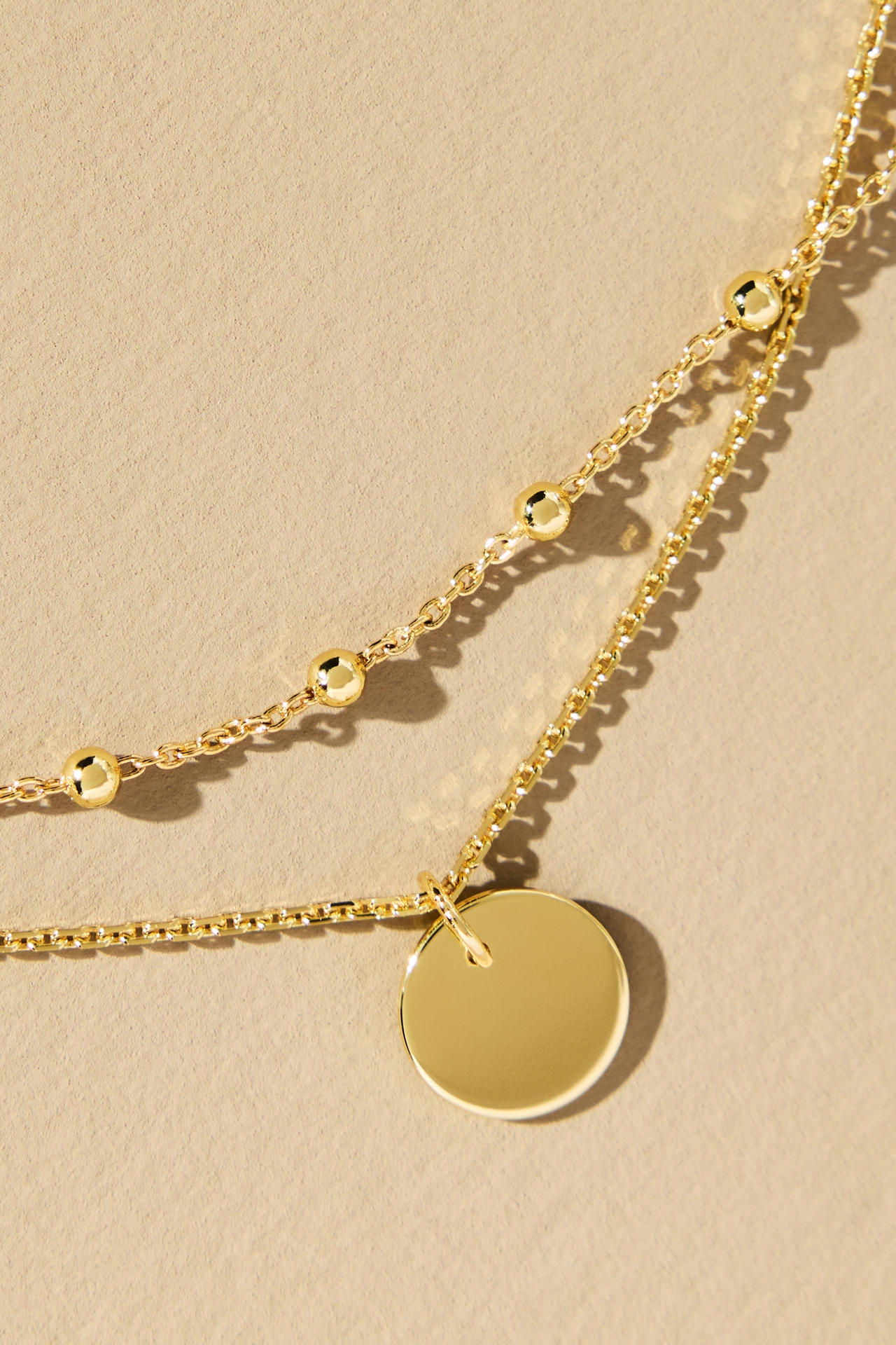Ana Luisa Willow Coin Pendant Necklaces, Set of 2