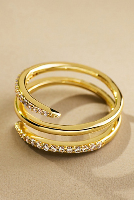 Ana Luisa Oren Triple Claw Ring In Gold