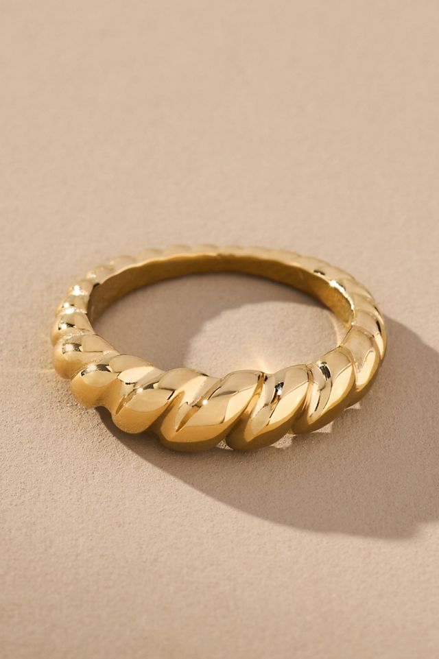 Ana Luisa Rope Slim Twist Ring #1