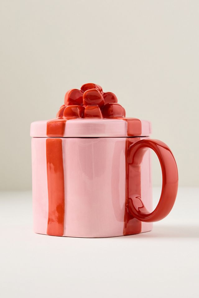 Mug en grès Cadeau avec couvercle #2