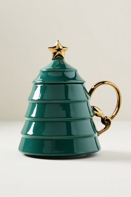 Arbol Tree Lidded Stoneware Mug