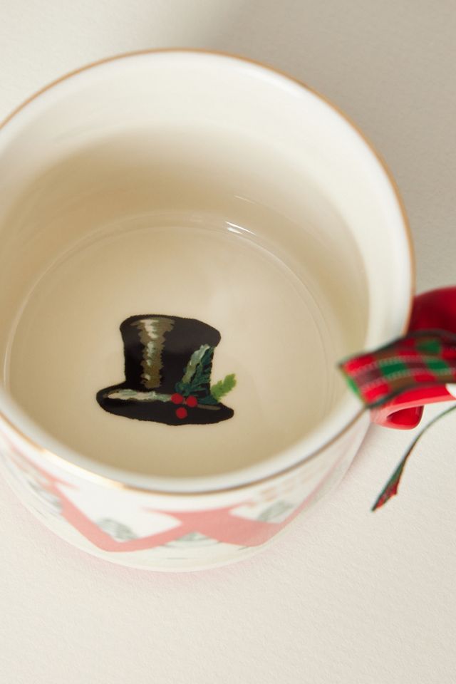 Nathalie Lete Stoneware Holiday Monogram Mug