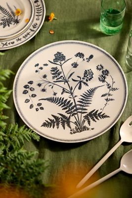 Black Fern Stoneware Serving Platter