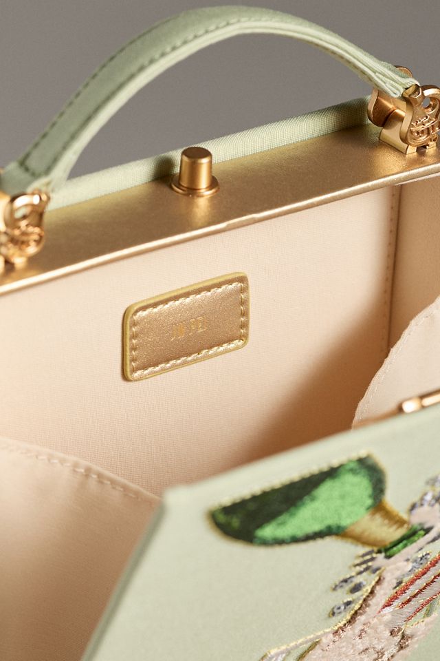 JW PEI Champagne Embroidered Clutch #2