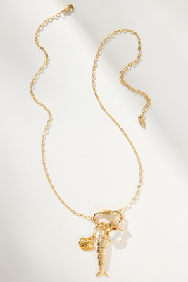 By Anthropologie Cluster Charm Icon Necklace