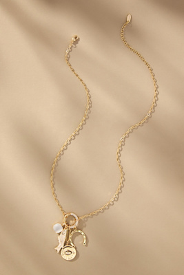 By Anthropologie Cluster Charm Icon Necklace