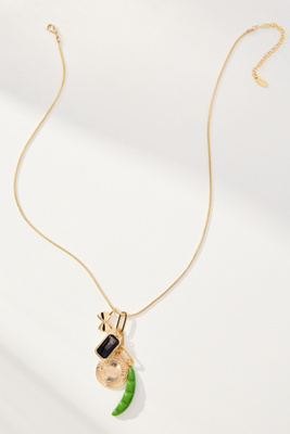 By Anthropologie Cluster Charm Icon Necklace