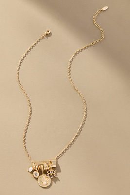 By Anthropologie Cluster Charm Icon Necklace