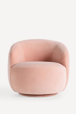 Cosette Velvet Swivel Chair