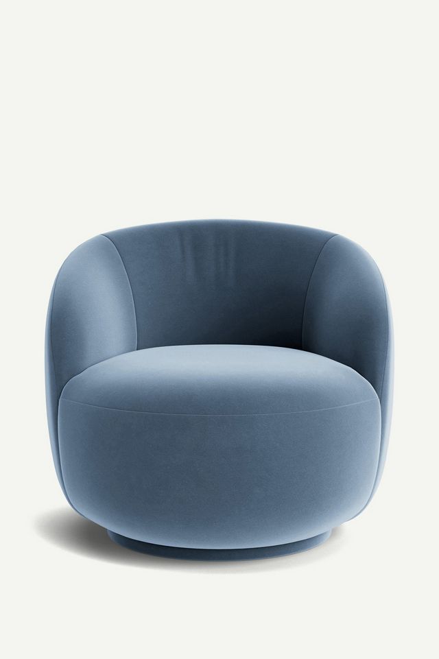 Cosette Velvet Swivel Chair