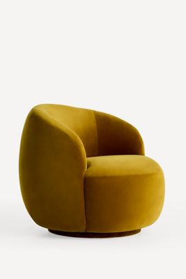 Cosette Velvet Swivel Chair