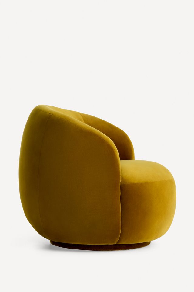 Cosette Velvet Swivel Chair #2