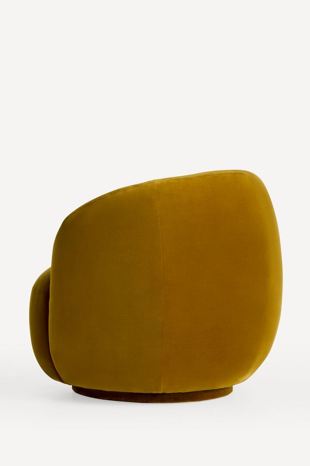Cosette Velvet Swivel Chair #3