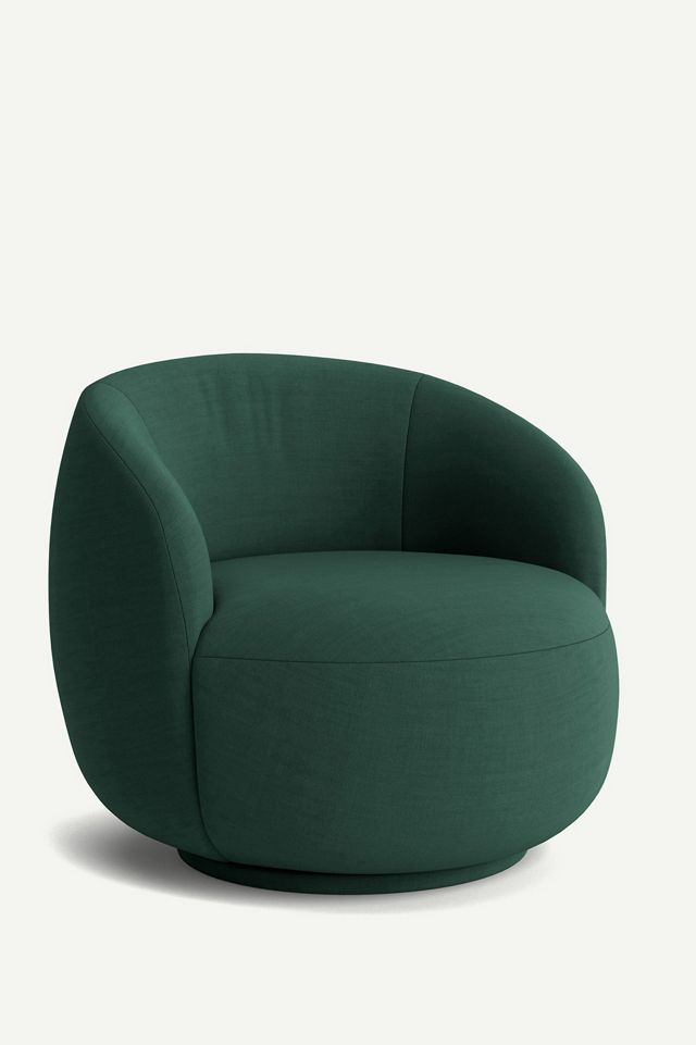 Cosette Linen Swivel Chair #1