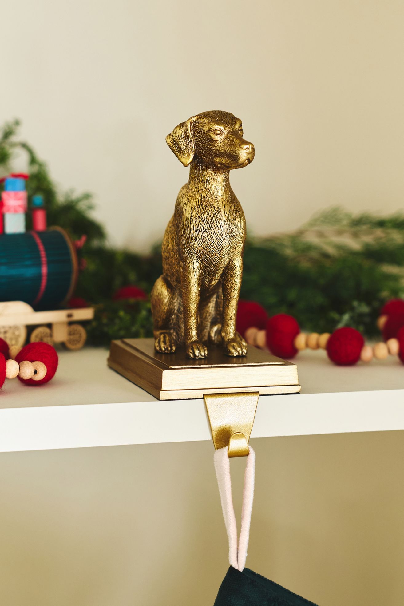Animal Icon Dog Stocking Holder - Retriever, Standard, Assorted