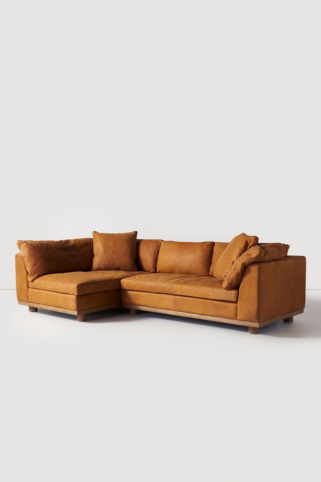 Saguaro 130" Leather Sectional #1