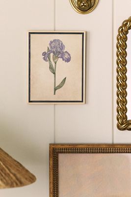Flower Embroidered Wall Art
