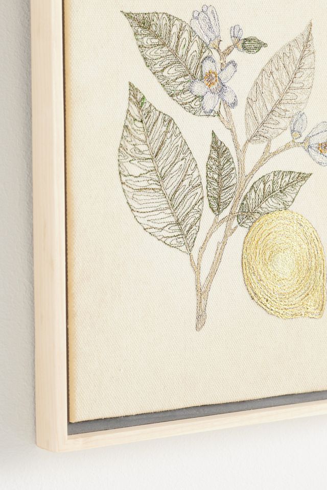 Citrus Lemon Thread Wall Art #1