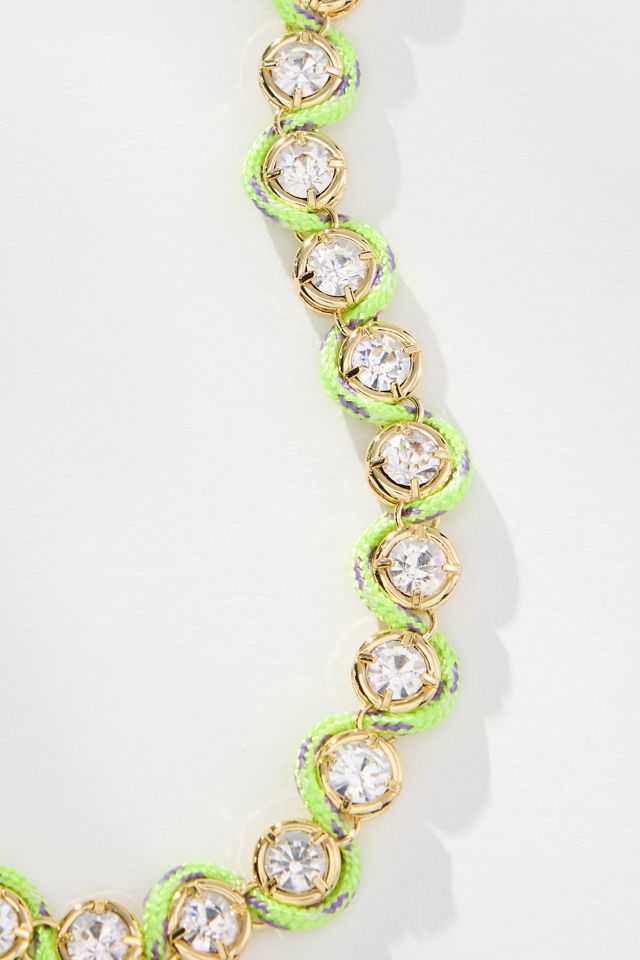 Logan Tay Paracord Pavé Chain Necklace #1