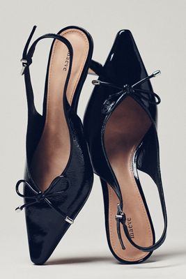 Badgley Mischka Blaze Satin Bow Stiletto Heels