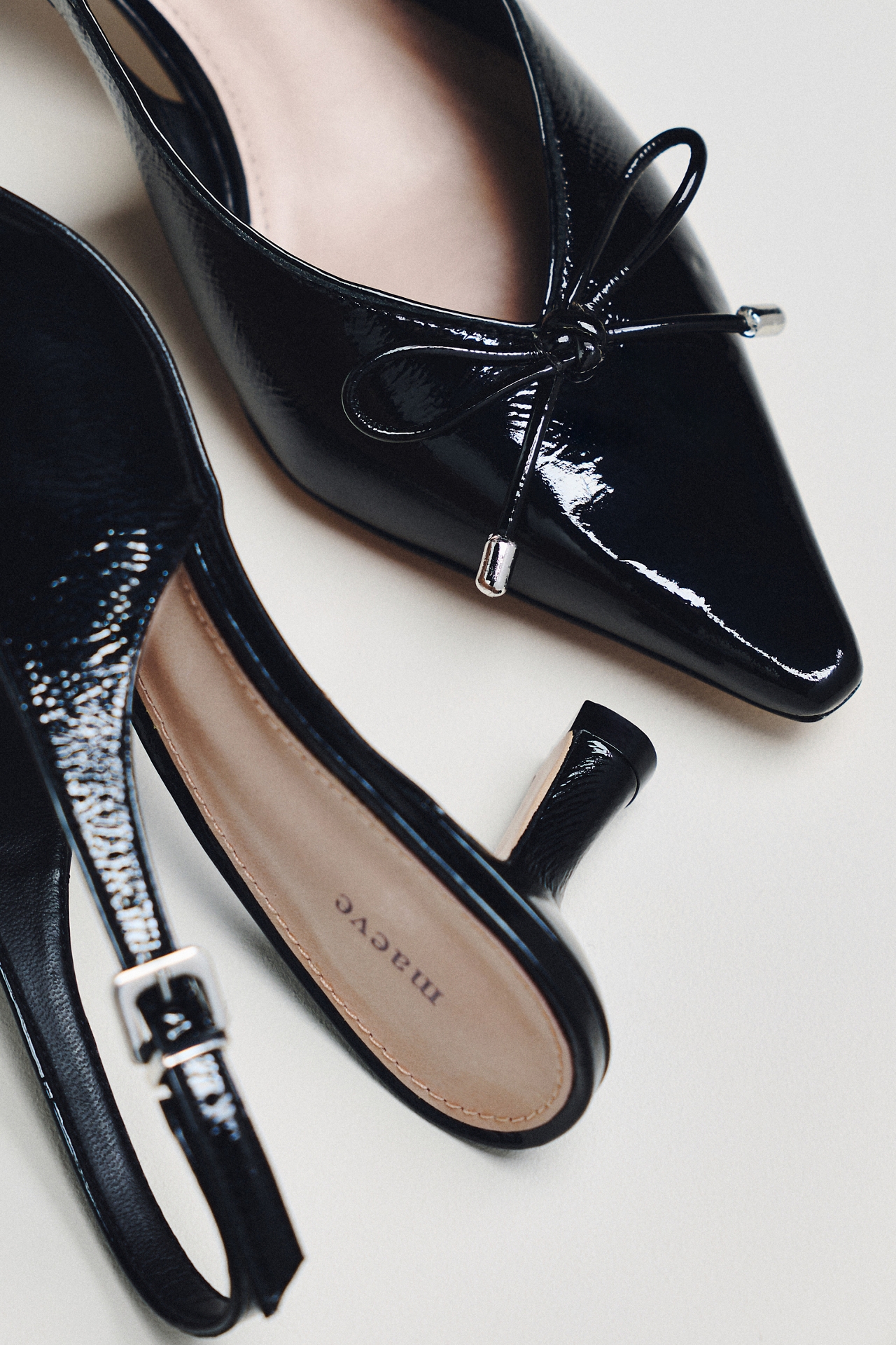 Maeve Pointed-Toe Slingback Heels