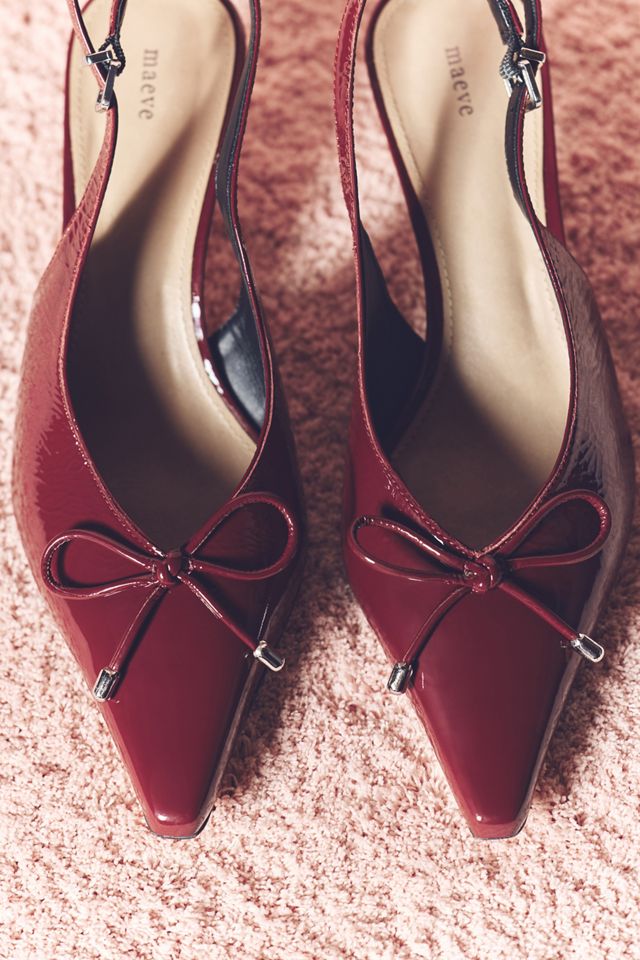 Maeve Pointed-Toe Slingback Heels #4