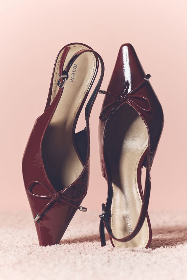 Maeve Pointed-Toe Slingback Heels #5