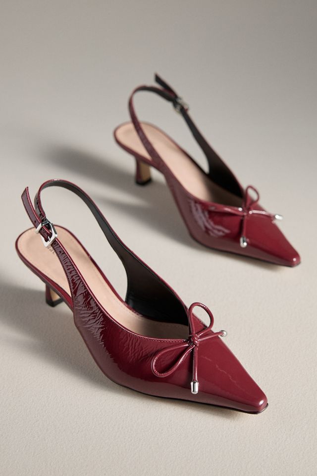 Maeve Pointed-Toe Slingback Heels #2