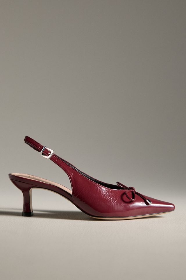 Maeve Pointed-Toe Slingback Heels #1