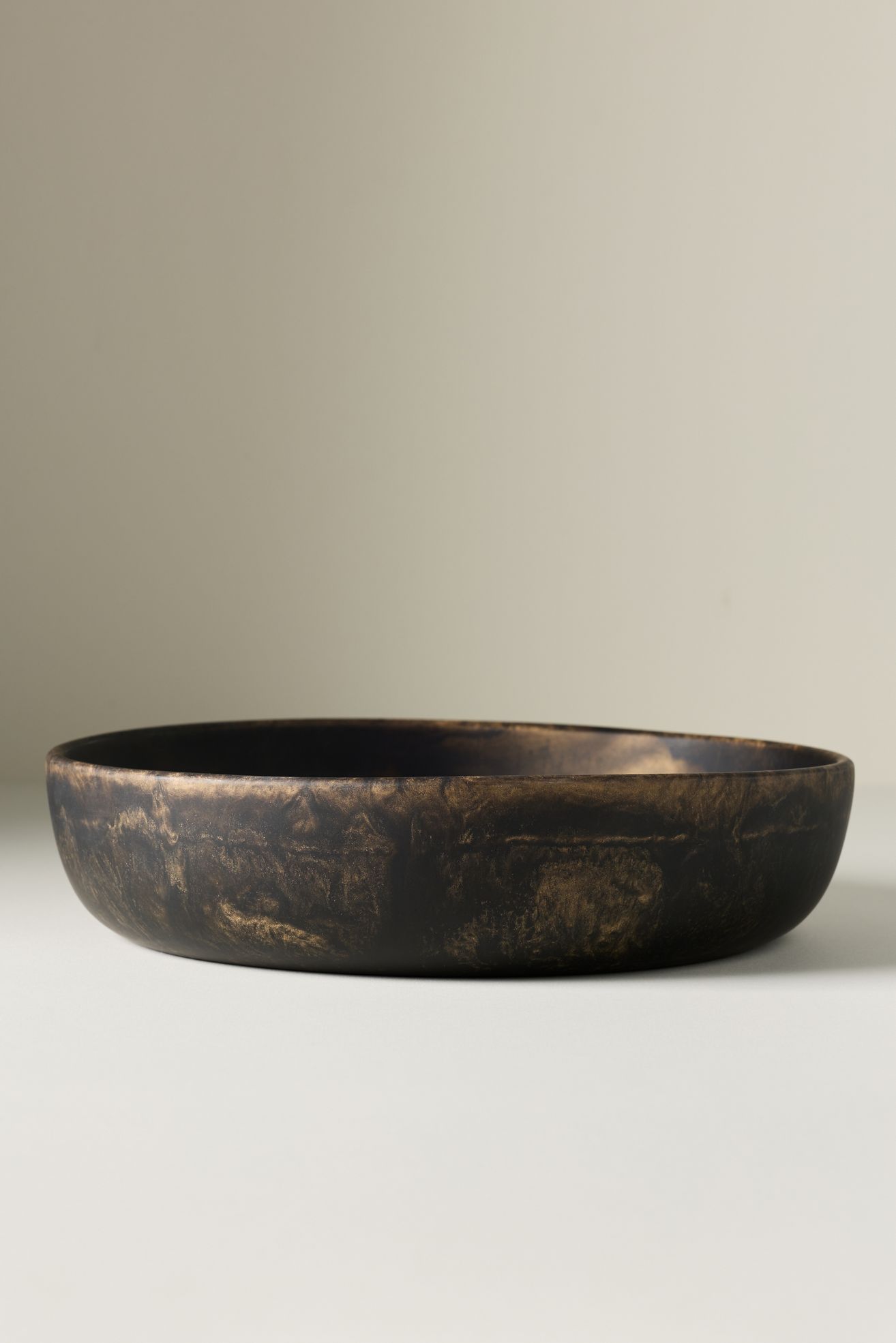 Blue Pheasant Hugo Large Resin Serving Bowl - Black Pattern, Standard, One Size
