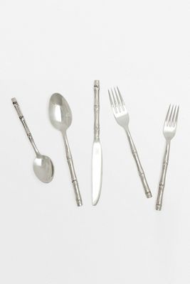 Blue Pheasant Liliana Flatware, Silver