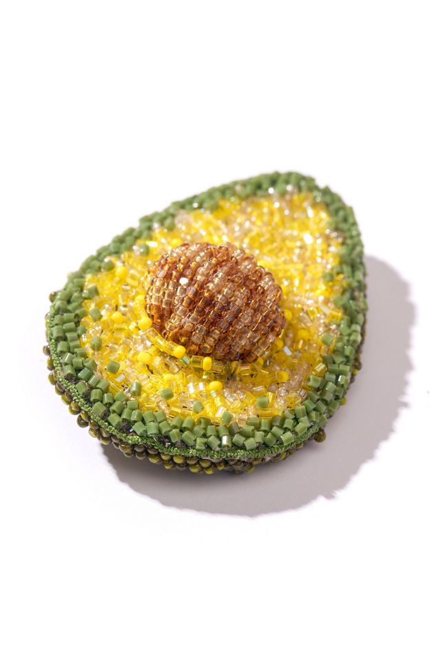 Deepa Gurnani Avocado Brooch #1
