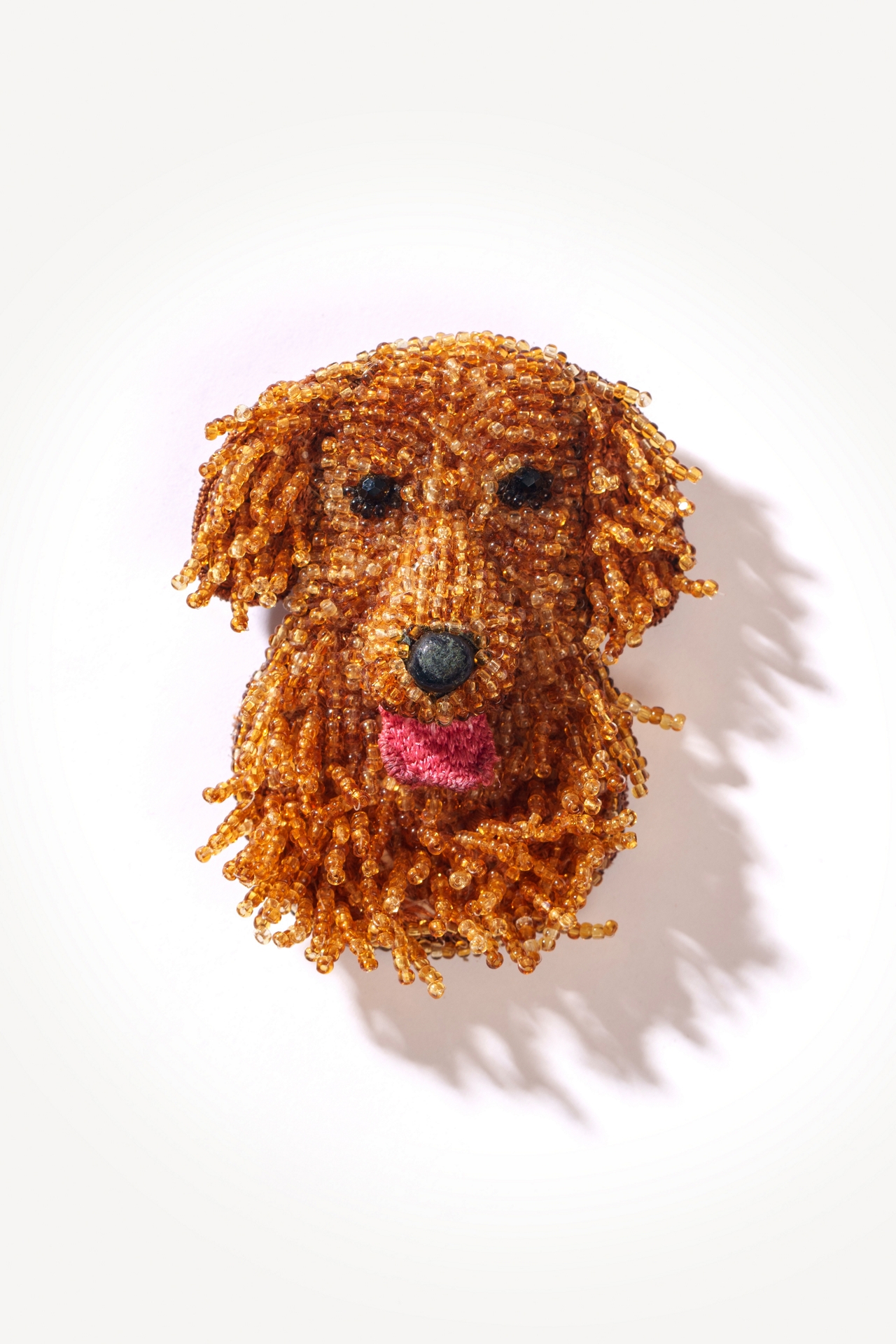 Deepa Gurnani Golden Retriever Brooch